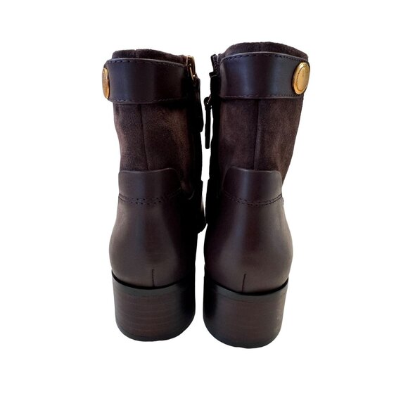 Franco Sarto Jessica Leather Boots Size 8.5W  EU 39 Castagno Brown NWOT - Picture 8 of 11